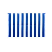 Camco 6' x 9' Reversible RV Outdoor Mat, Camping Mat, Blue Stripe